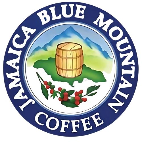 Rare Jamaican Blue Mountain coffee beans in a wooden barrel