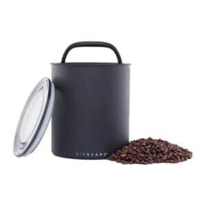 Airscape Kilo coffee storage canister – matte black airtight container