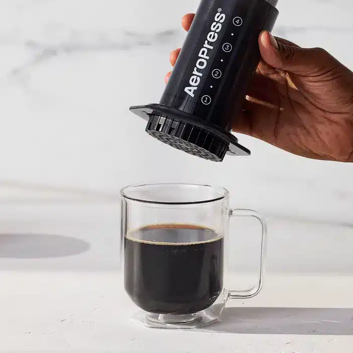 AeroPress coffee maker – available at Berk's Beans Coffee Concord CA